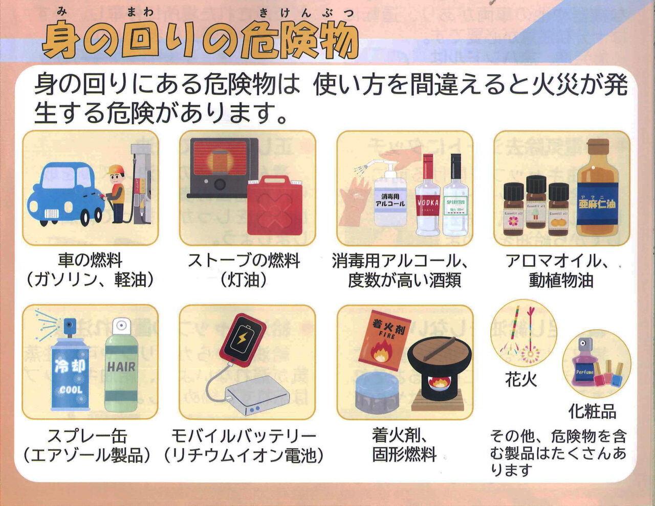 東京消防庁より】危険物の取り扱い - 墨田区 千歳三丁目町会